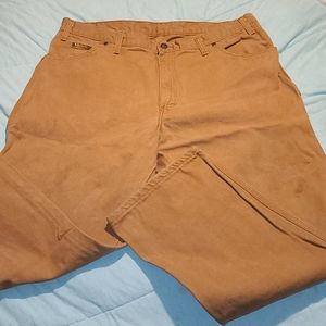 Dickies dark khaki work pants 38x30
